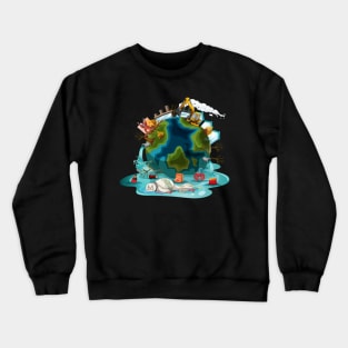 Earth Pollution Crewneck Sweatshirt